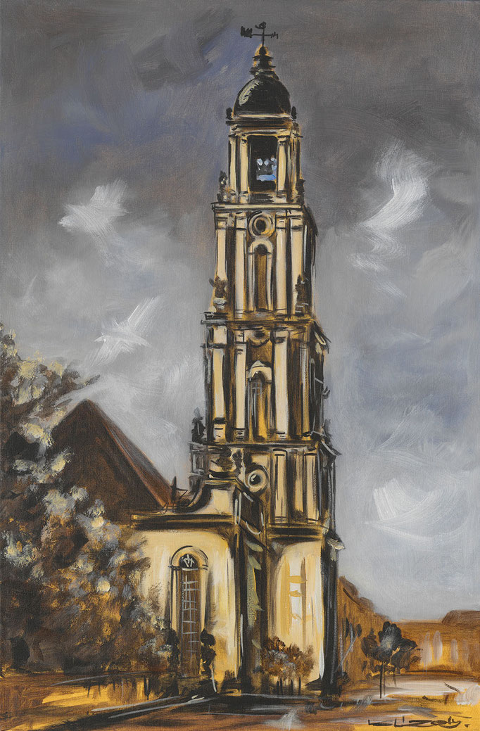 "Potsdam Garnisonkirche II" - Acryl auf Leinwand - 40 x 60 cm - 2015