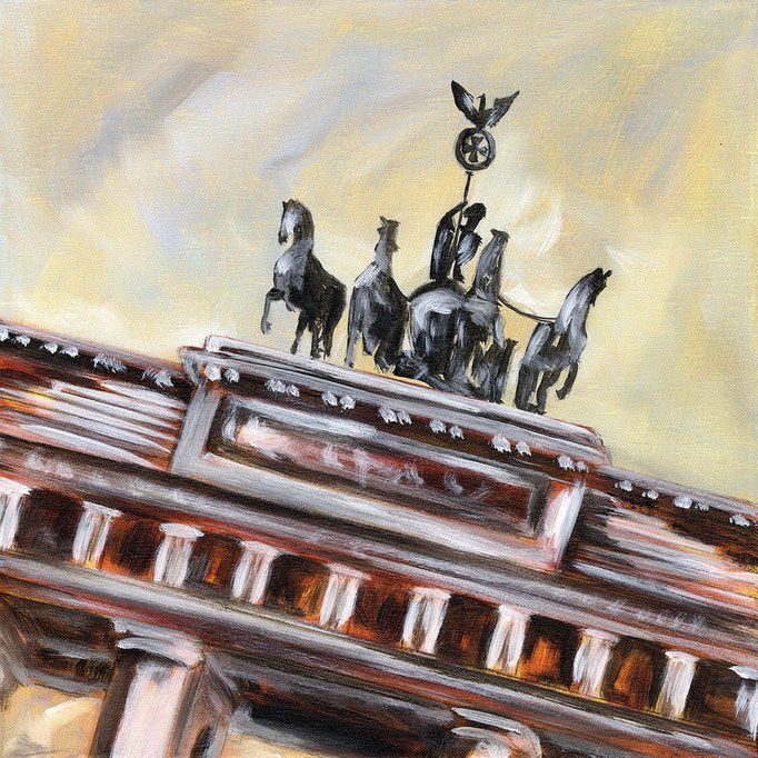 "Berlin Brandenburger Tor" - Acryl auf Leinwand - 30 x 30 cm - 2009