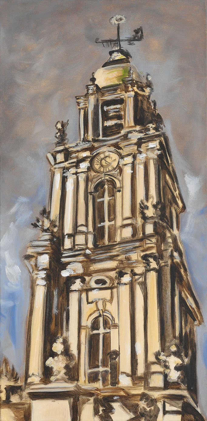 "Potsdam Garnisonkirche" - Acryl auf Leinwand - 30 x 60 cm - 2015