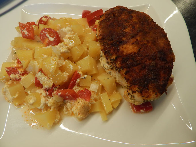 Hähnchenbrust mit Paprikakruste