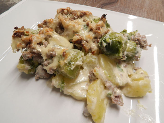 Rosenkohl mit Hackfleisch