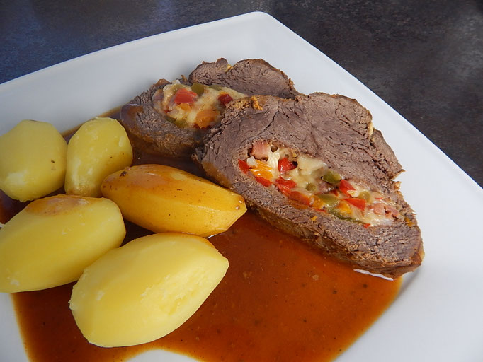 Gefüllter Rinderbraten