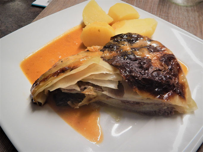 Weißkohl Lasagne