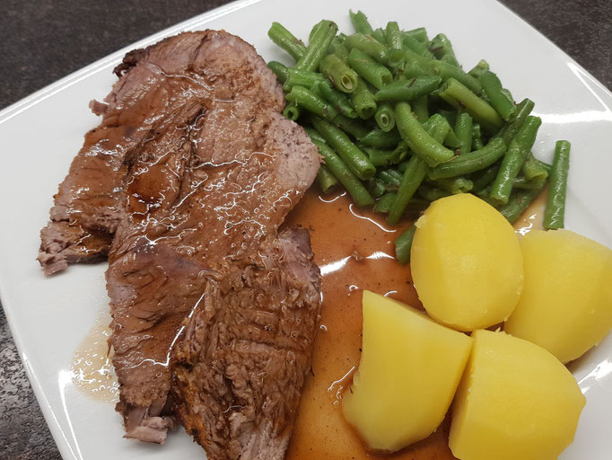 Rinderbraten Rotwein