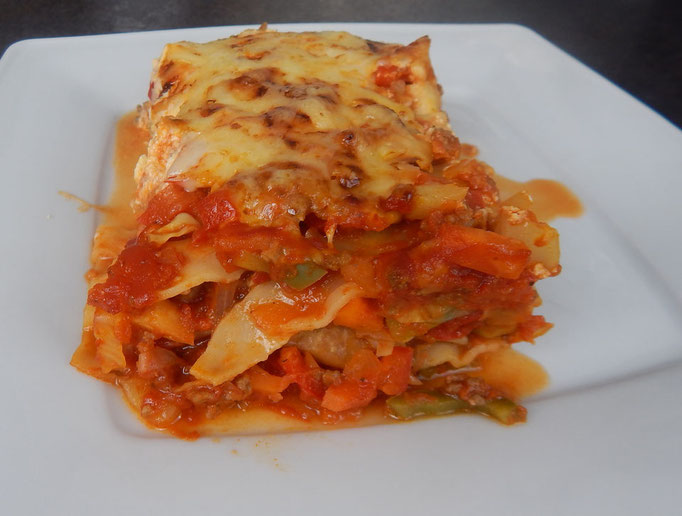 Gemüse Lasagne fast vegetarisch