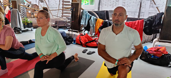 Fotos vom Yoga-Triathlon 2021