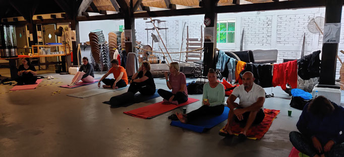 Fotos vom Yoga-Triathlon 2021