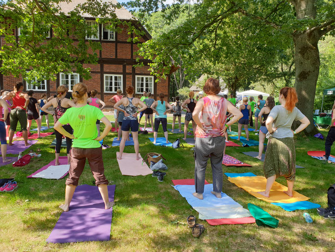 Fotos vom Yoga-Triathlon 2019