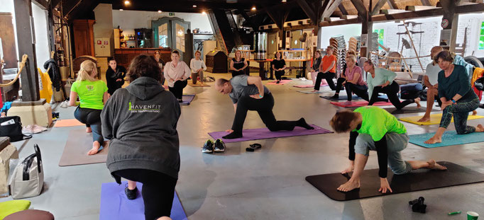 Fotos vom Yoga-Triathlon 2021
