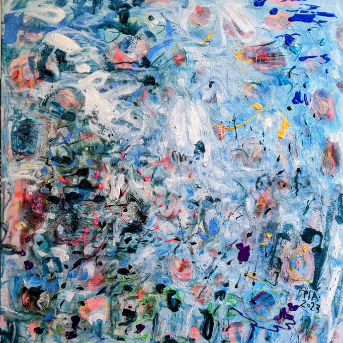 Cloudy Sunday Afternoon 80x80cm 2023