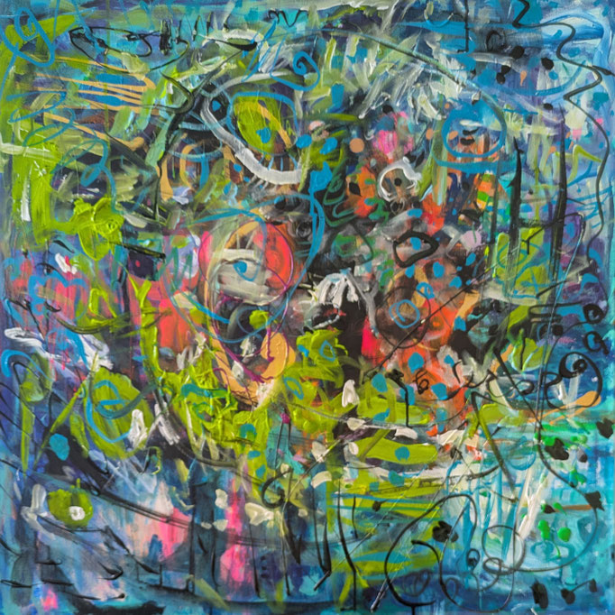 A storm is coming    2026  80x80 cm