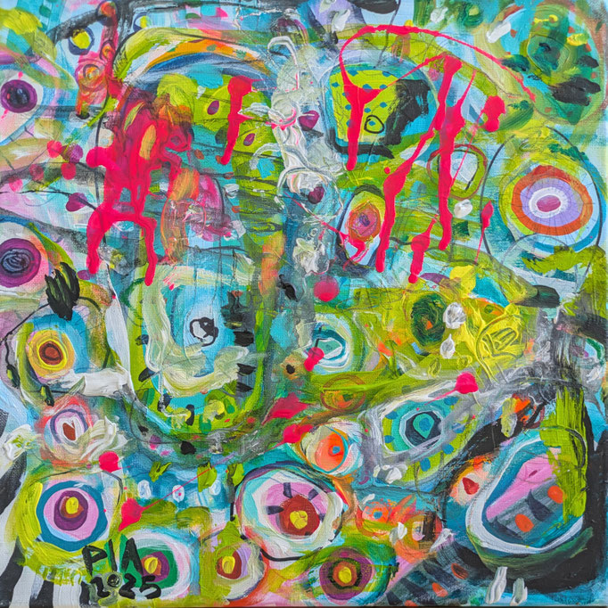 Mistakes will be made  30x30cm Acryl auf Leinwand