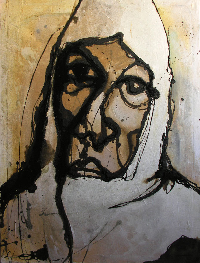  Woman, Mixed Media on canvas, 120 x 162 cm, 2000