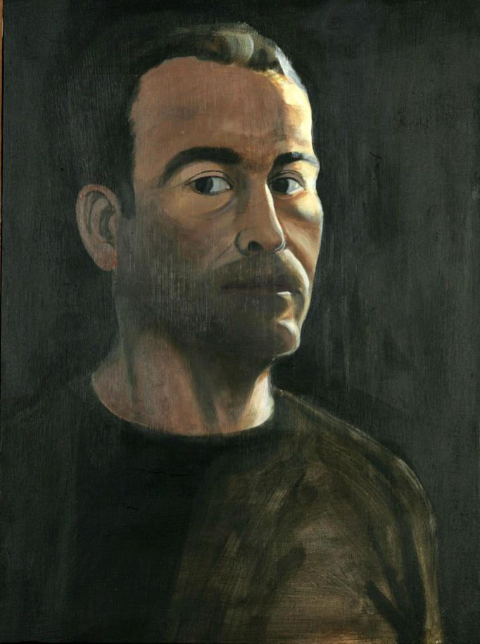  Self portrait, Oil on canvas, 64 x 48 cm, 2009  