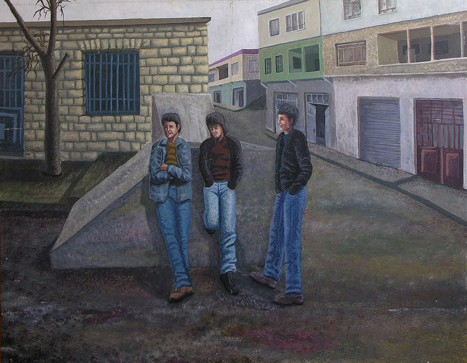  Square, Acrylic on canvas, 80 x 120 cm,  1998