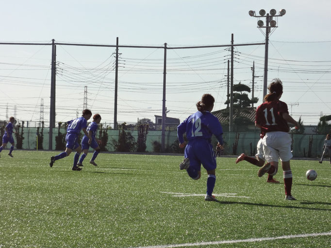 11月４日　関東女子サッカーリーグ順位決定戦＆引退　vs茨城大学