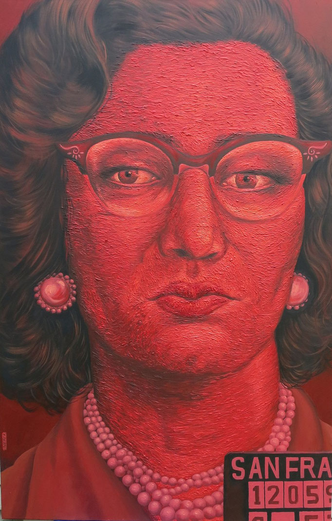Gemälde  464 Red Rage Vol. 3,   Acryl auf Leinwand ,2014,90 x 140 cm