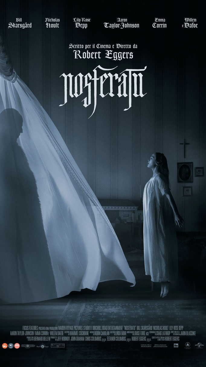 NOSFERATU Prima Nazionale giovedì 2, sabato 4: ore 21:00 venerdì 3, domenica 5, lunedì 6: ore 18:30 domenica 12: ore 18:30 #NosferatuIlFilm