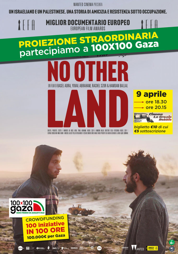 NO OTHER LAND mercoledì 9 ore 18:30 – 20:15 #NoOtherLand