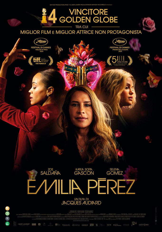 EMILIA PEREZ venerdì 7: ore 21:00 sabato 8: ore 16:15 - 21:00 domenica 9: ore 16:15 sabato 15, domenica 16: ore 18:30 #EmiliaPerez