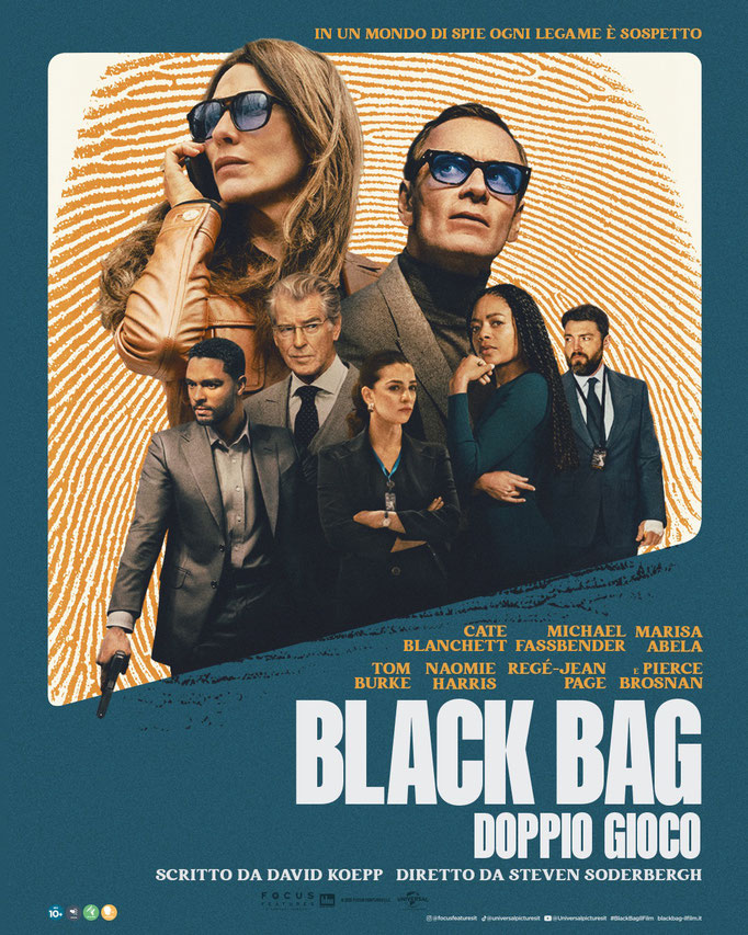 BLACK BAG - DOPPIO GIOCO giovedì 8, venerdì 9, sabato 10, domenica 11: ore 21:00 sabato 17, domenica 18: ore 18:30 #BlackBagIlFilm #DoppioGioco