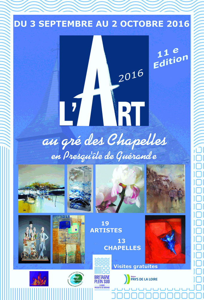 Affiche exposition "L'Art au gré des Chapelles"