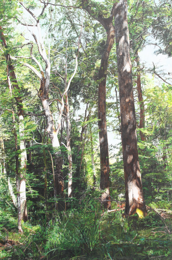 2-er Serie, Bild 2, Wald oberhalb Kreuzlingen: 80x120cm