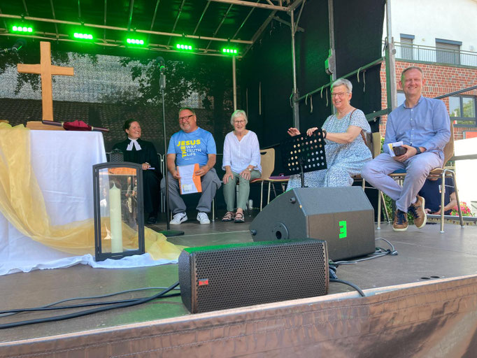 Freuen sich über einen schönen Gottesdienst