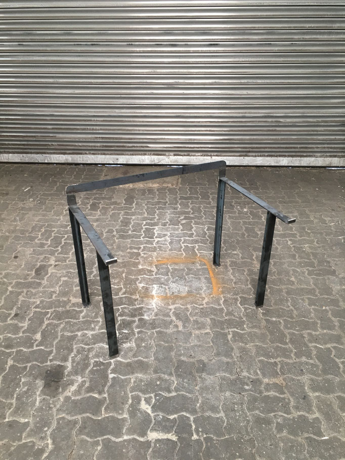 Tischgestell für vorhandene Tischplatte (Stahl roh; 2019)