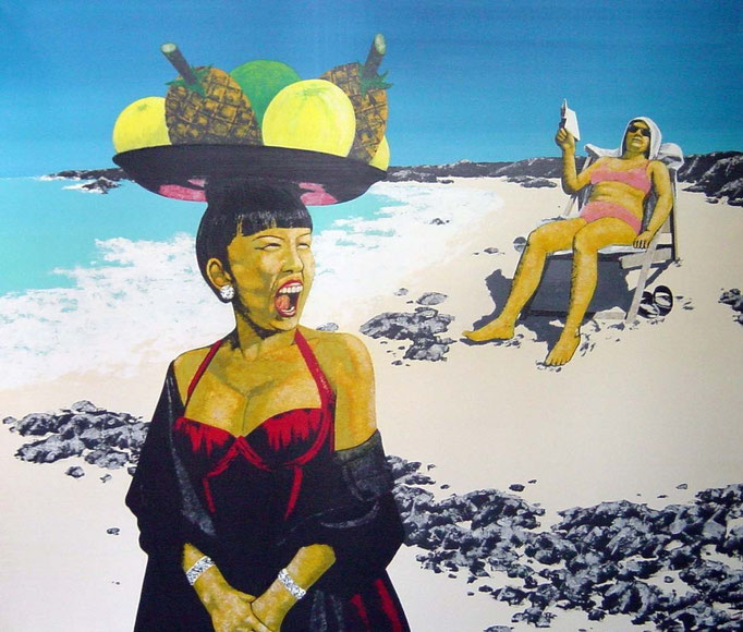 Reisevergnügen, 1997, Acrylic on Canvas, 130 x 150 cm