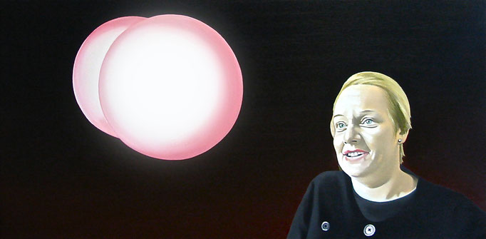 Bedeutungsübertragung, 2010, Oil on Canvas 50 x 100 cm