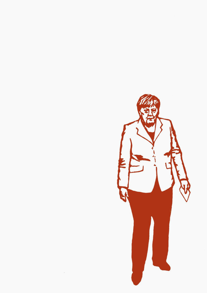 Angela Merkel 02, 29/07/2019, Edition 10, 29,7 x 21 cm