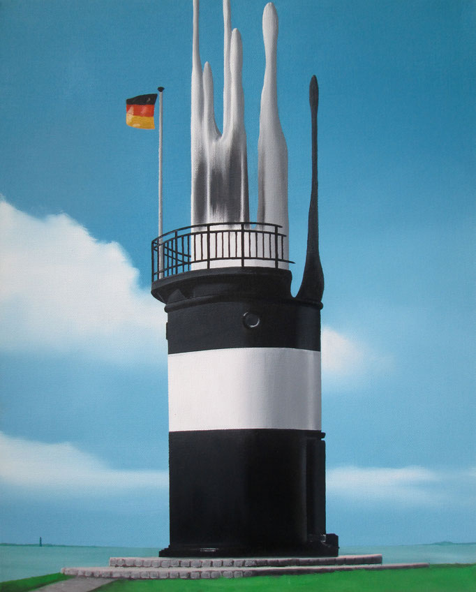 Leuchtturm, 2017, Oil on Canvas, 50 x 40 cm