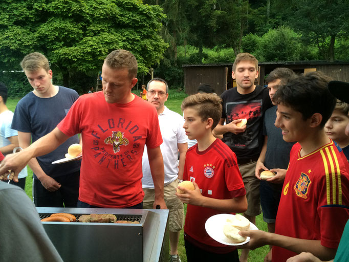 Grillen mit der Fussballjugend