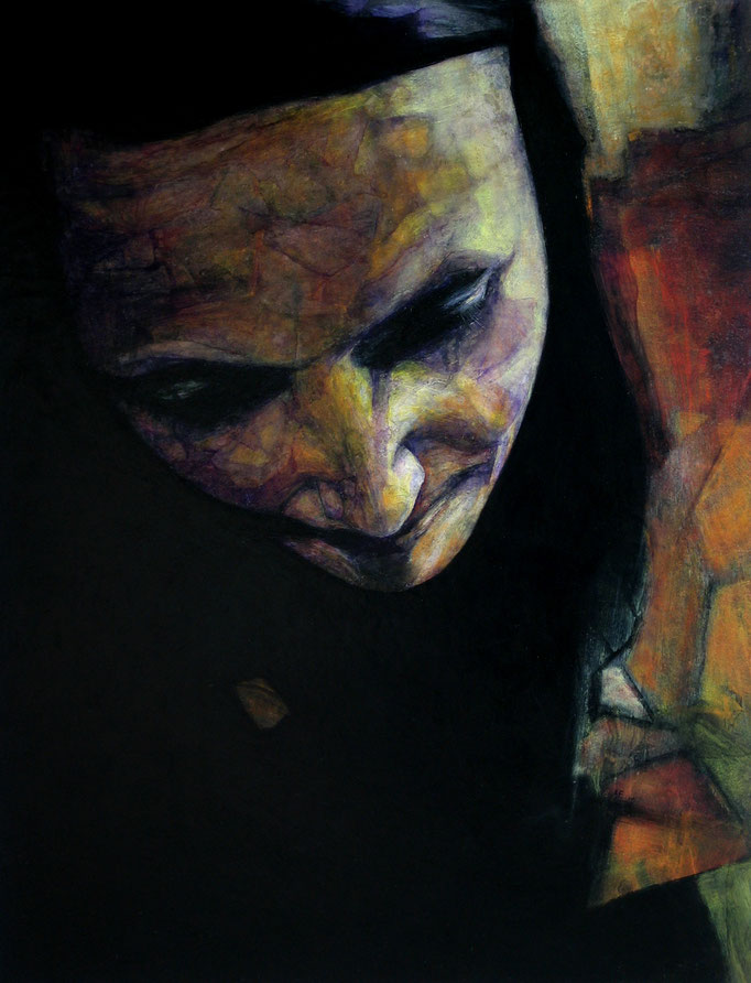 'MALGO'. Spray paint on hardboard. 83 x 65cm. 2010