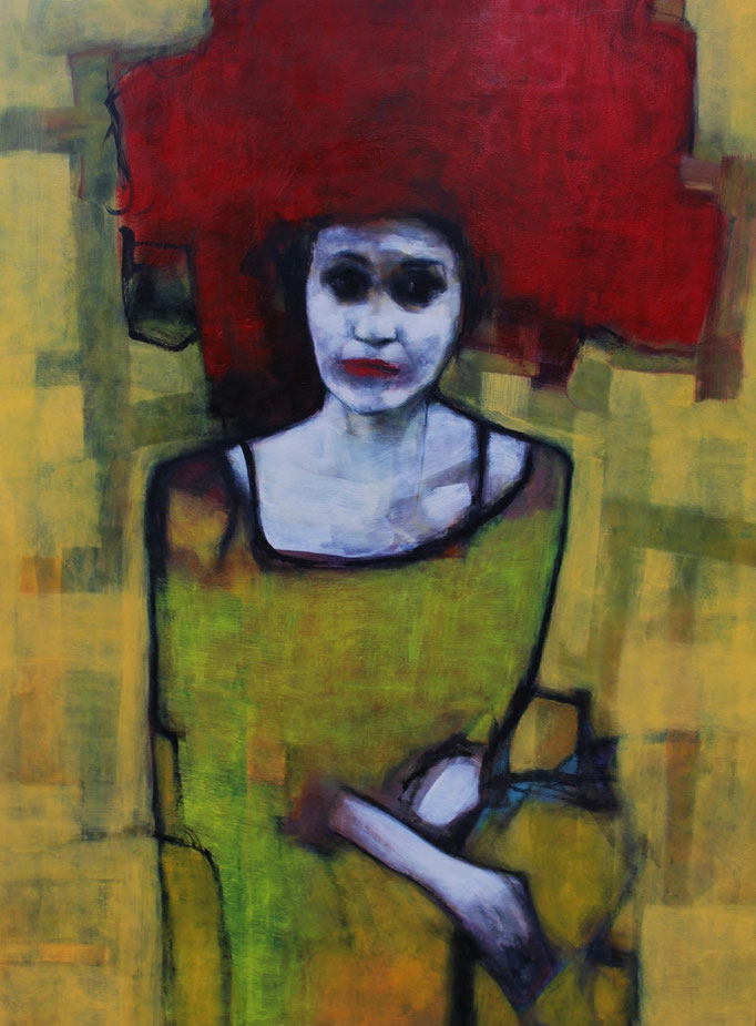 'KAJA'. Spray paint on canvas. 130 x 97cm. 2016