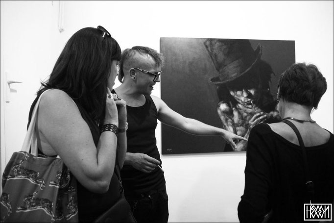 Inauguration, 'Broken Flowers', Solo show, Artevistas Gallery, Barcelona, Spain, 06 2017.  Foto by ©@ Arianoosh photography 