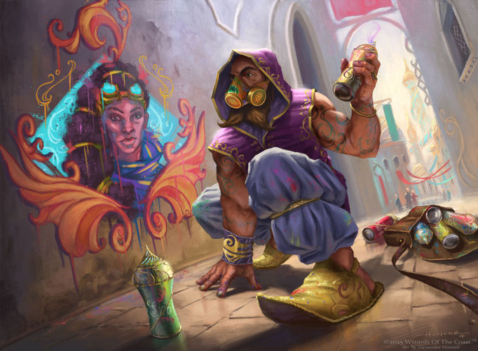 Motivated Muralist | ©2025 Wizards Of The Coast™  - Aetherdrift 