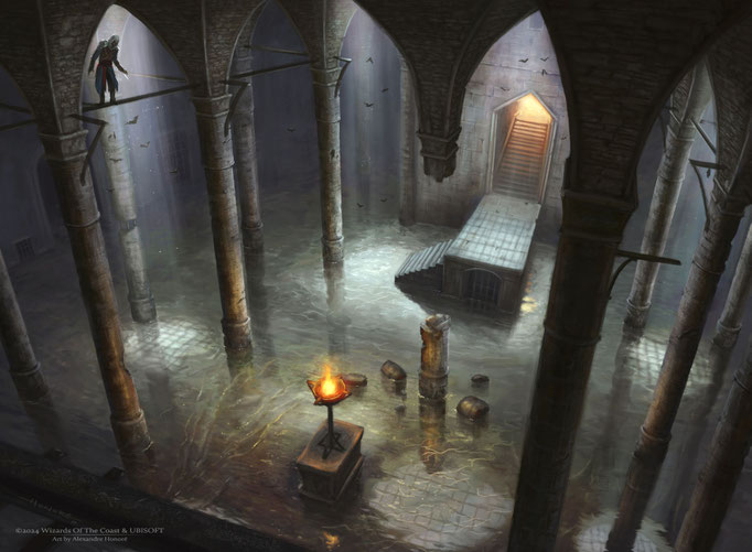 Submerdged Boneyard | ©2024 Wizards Of The Coast™ & Ubisoft | Universe Beyond : Assassin's Creed