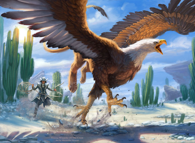 Wanted Griffin | ©2024 Wizards Of The Coast™  - Outlaws of Thunder Junction