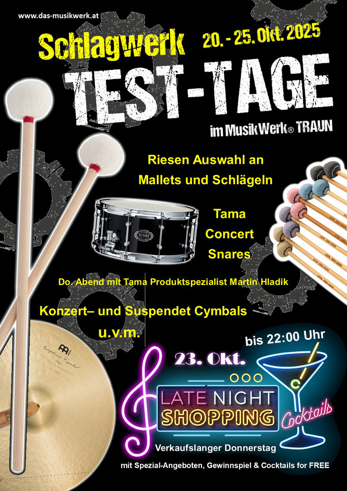 Schlagwerk Test-Tage