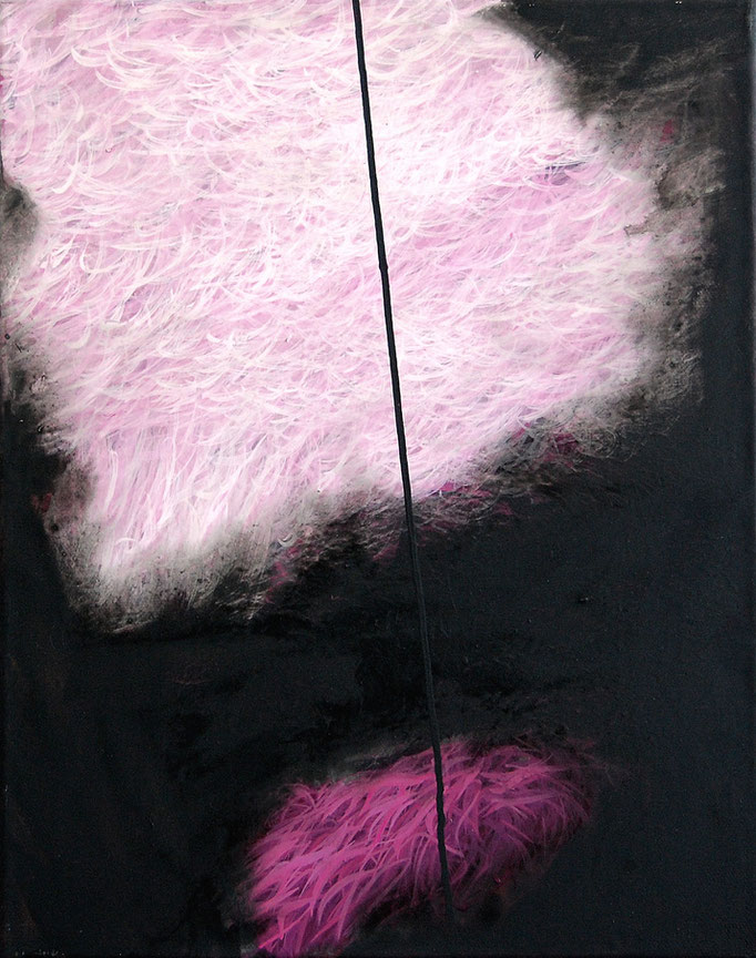 Mikronatur, 2014, Acryl auf Leinwand, 50x40cm (180°variabel)