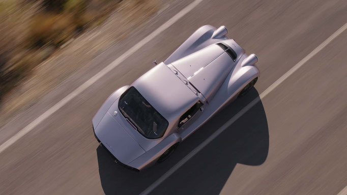Supersport mit Hardtop von oben
