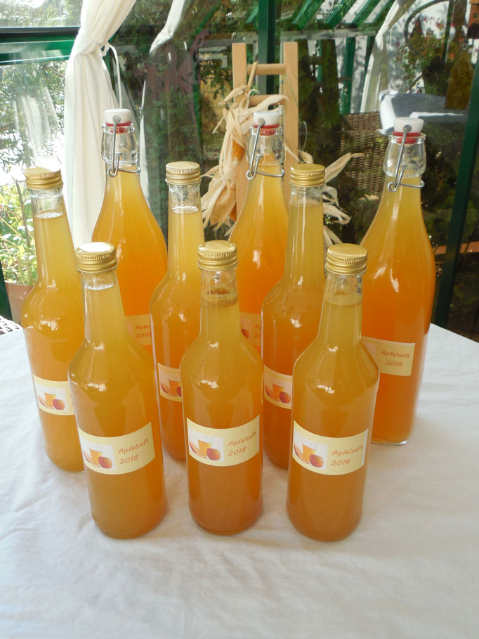 selbstgemachter Apfelsaft