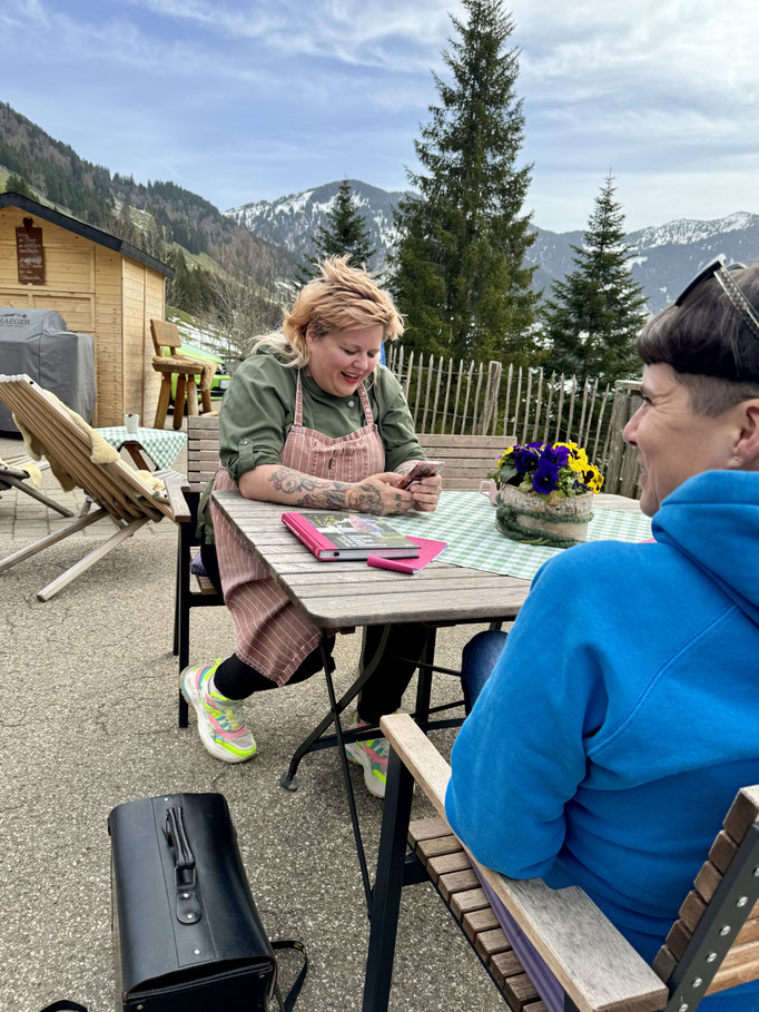 Mit Nina Maier vom Hotel Ifenblick