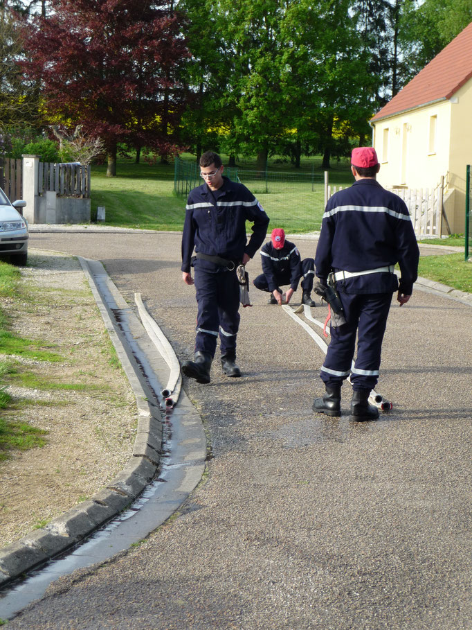 Les Pompiers en manoeuvres