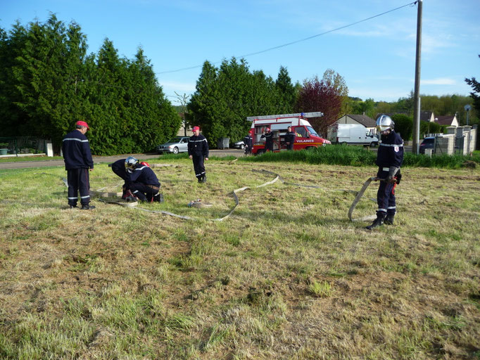 Les Pompiers en manoeuvres