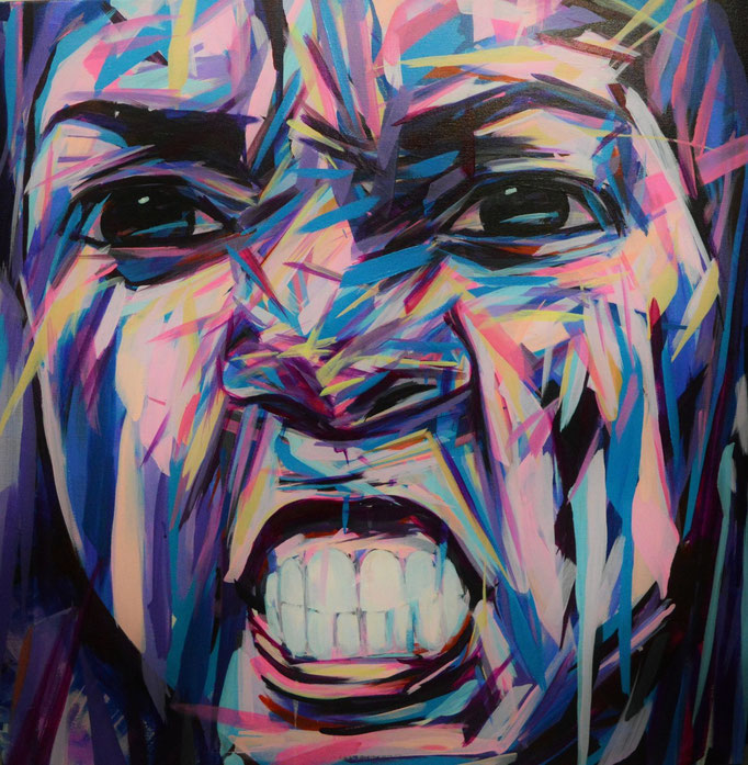 Serena Williams, 2016 Acrylic on canvas 90 x 90 cm