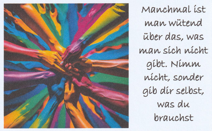 (DSMK1220) DenkAnStoß 20 "Nimm nicht, sondern gib dir selbst, was du brauchst"
