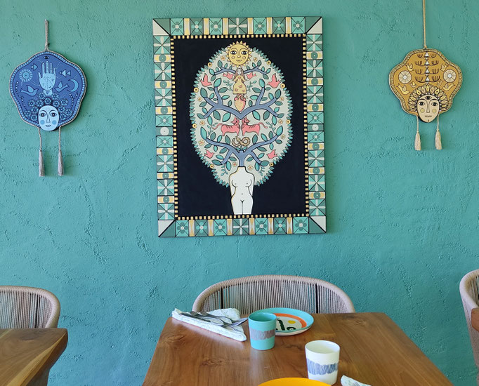 Permanent exhibition at Mikasa Boutique Hotel, Ibiza, 2022. Curators: Smith Vaitiare Meaningful Art.